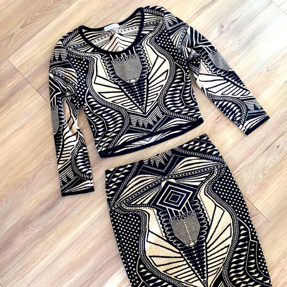 Hera collection large 2 piece midi skirt set